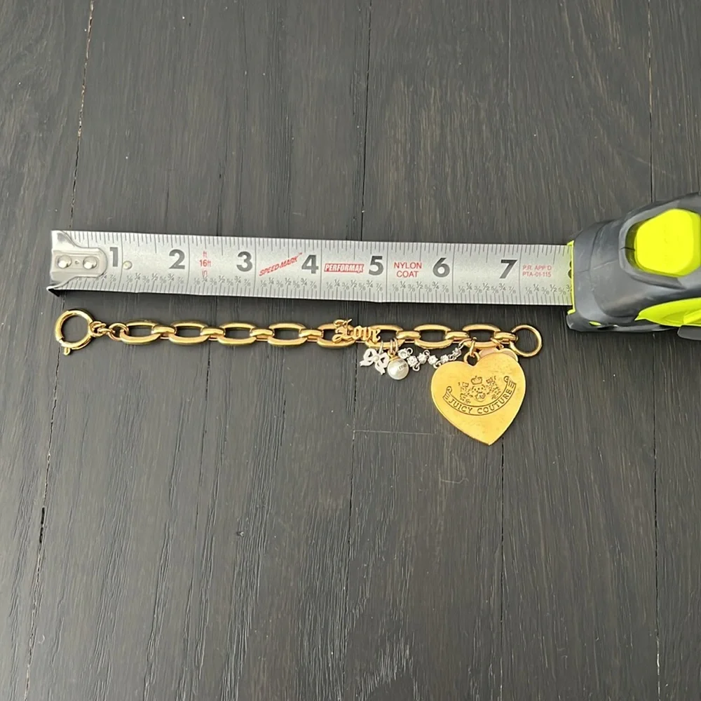 Juicy couture brass gold charm bracelet - Picture 6 of 6
